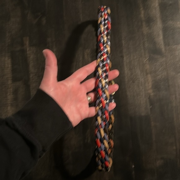 Vintage Leather Braided Belt Size ML - Picture 5 of 7